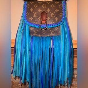 Louis Vuitton Crossbody Bag Saint Cloud Fringe